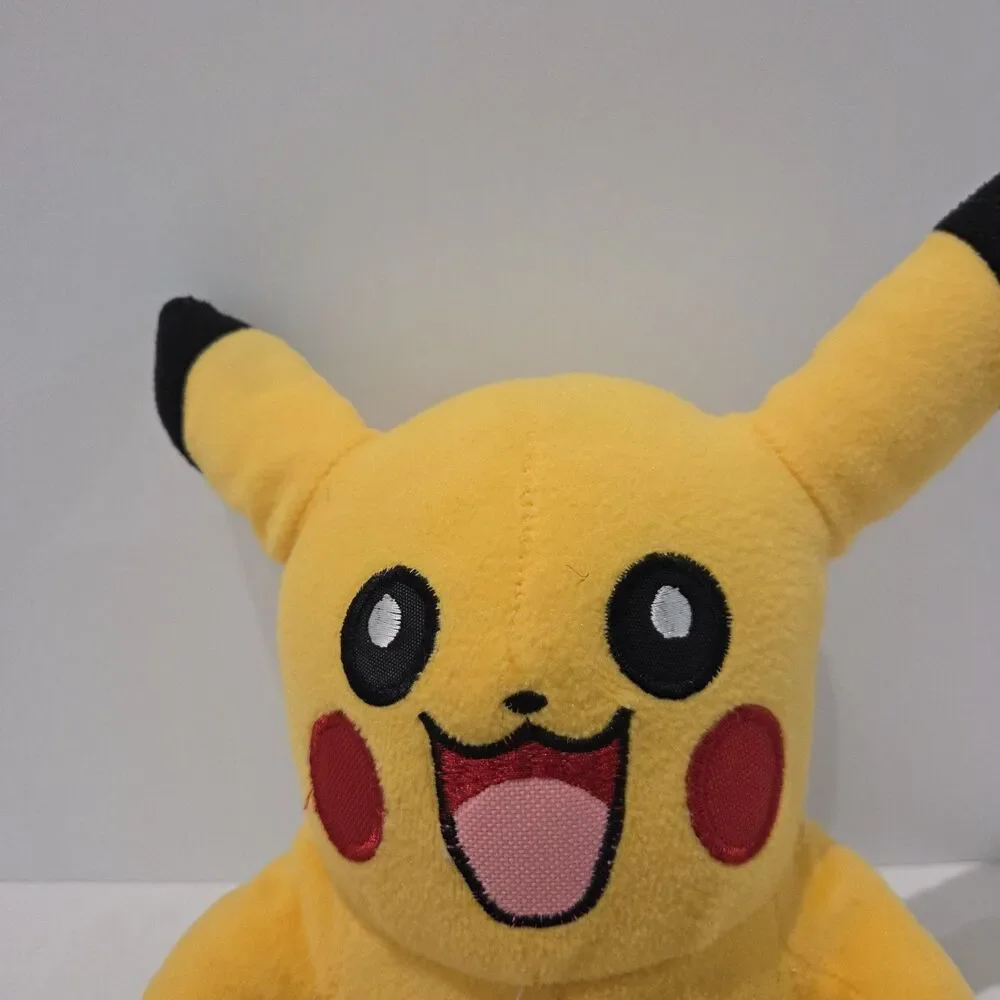 Vintage? Pokemon Pikachu Plush No Tags Open Mouth Smiling
